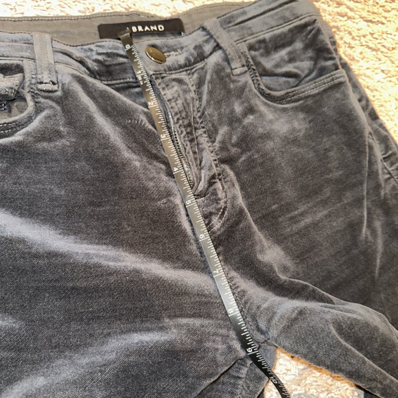 J Brand Velvet Maria High Rise Flare Bell Bottom Jeans Size 25 Grey - Picture 7 of 15